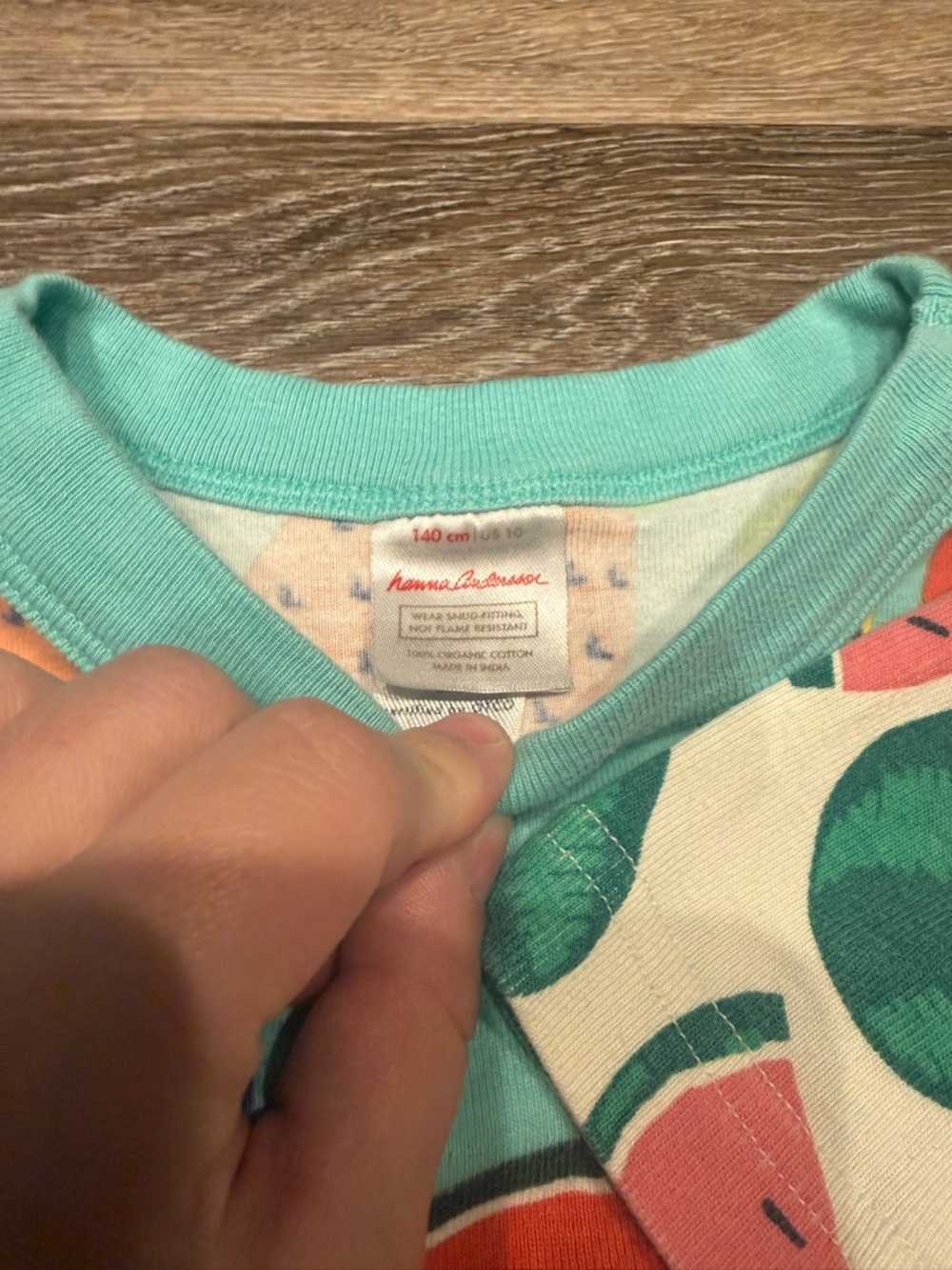 Hanna Andersson Kids Short Pajama Set - Rainbow, Floral, Fruit Prints - Picture 6 of 7